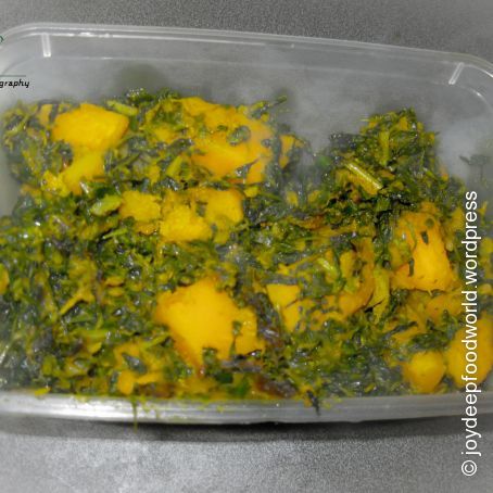 Methi Kumro (Pumpkin/Squash with Fenugreek Leaves)