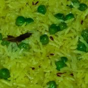 Peas Pulao ( Pilau rice with green peas)