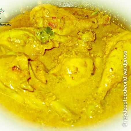 Malai Posto Chicken ( Chicken in Coconut Milk and Poppy seeds)