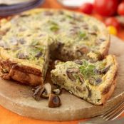 Courgette and goat cheese tart