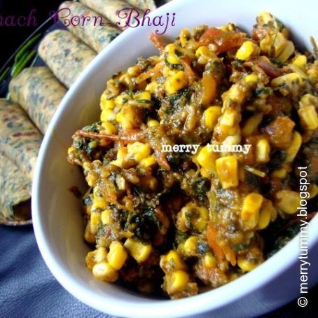 Spinach Corn Bhaji