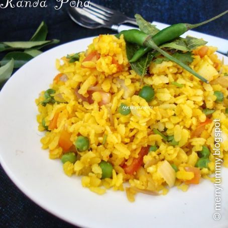 Kanda Poha - Bombay Style