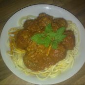 Easy Peasy Meatballs and spaghetti