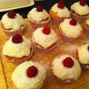 Raspberry & Coconut Cupcakes
