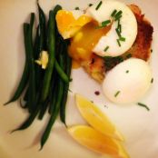 Smoked Haddock Fishcake with Soft Poached Egg & Green Beans
