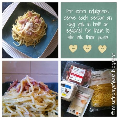 No fuss spaghetti carbonara