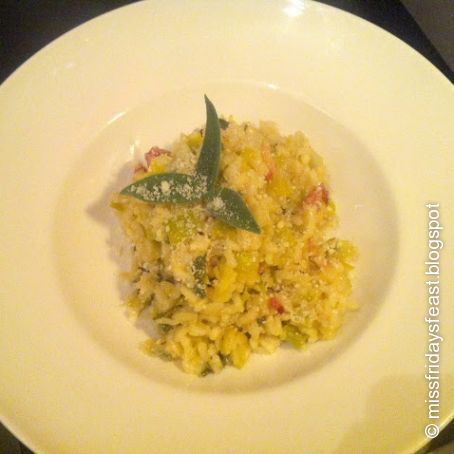 Oven Baked Bacon & Leek Risotto