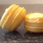 Pineapple and coconut macarons