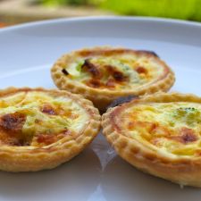 mini individual quiches.