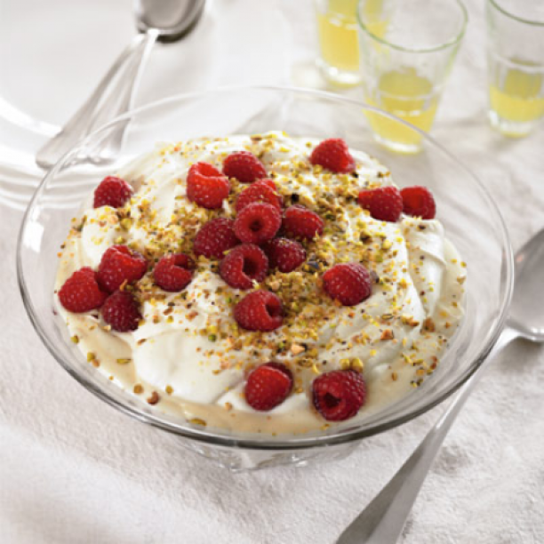 Raspberry and Limoncello Trifle