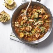 Prawn and Tomato Stew with Gremolata Topping