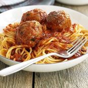 Italian Salmon Balls and Pasta