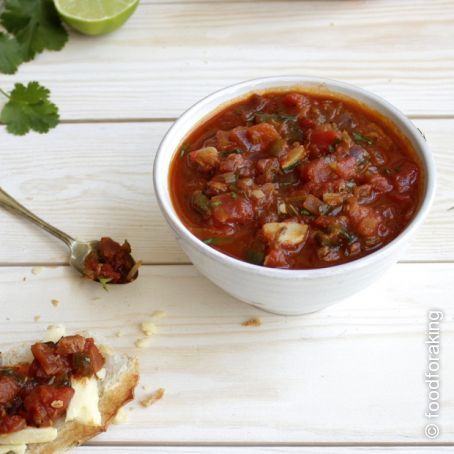 Roasted Garlic, Jalapeno and Tomato Salsa