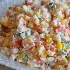 Crab, Corn and Pepper Rice Salad