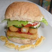 Double Decker Fish Finger Sandwich