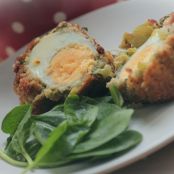 Veggie scotch eggs