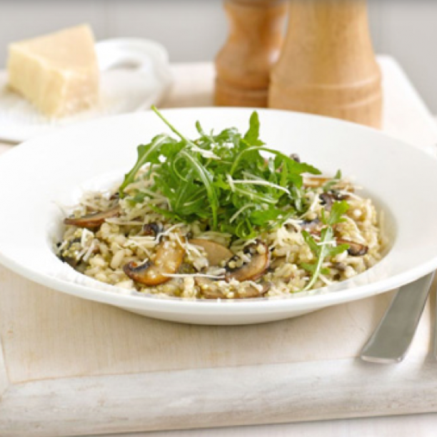 Mushroom & thyme risotto