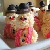 Rice Krispy Snow People