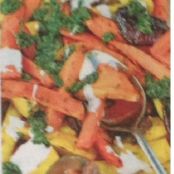 Spiced Root Veg. with Lime & Mint