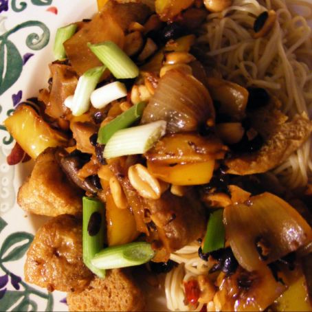 Tofu and Black Bean Noodles