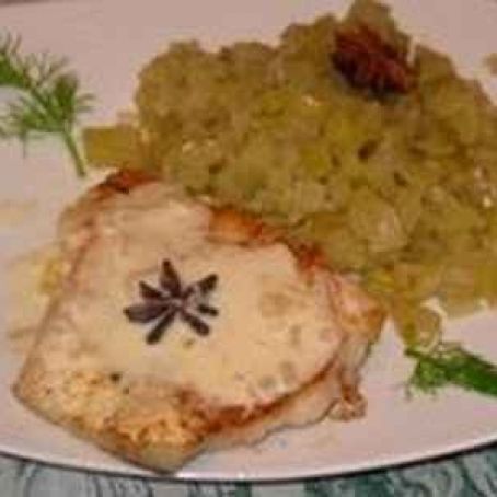 John Dory fillets with star anise