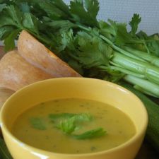 Butternut Squash Soup with Fresh Coriander