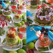 A selection of spring appetisers