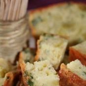 Ravioli and parsley loaf cake.