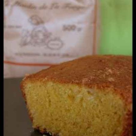 Corn flour bergamot orange loaf cake
