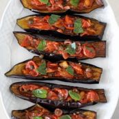 Little aubergine boats