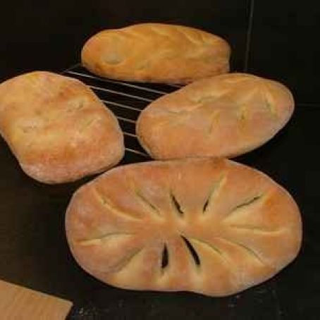 Christmas fougasse bread