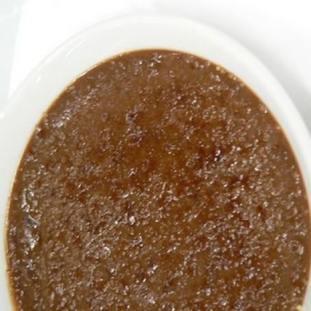 Chocolate orange creme brulee