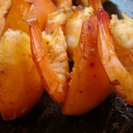 Prawn and apricot tandoori skewers