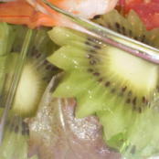 Prawn salad with honey and lots of vitamins!