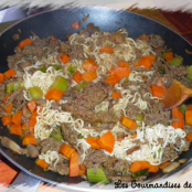 Fried noodles with beef - Step 5
