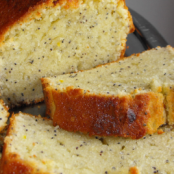 Lemon cake with poppy seeds