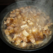 Oyakodon (rice with chicken and leek omelette) - Step 3