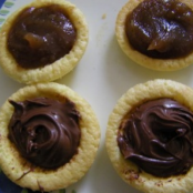 Tartlets with Nutella, chestnut cream or strawberry jam - Step 4