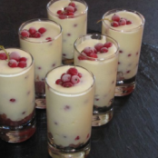 Tiramisu with Red Gooseberries