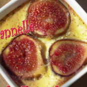 Fig gratin with cinnamon and orange blossom