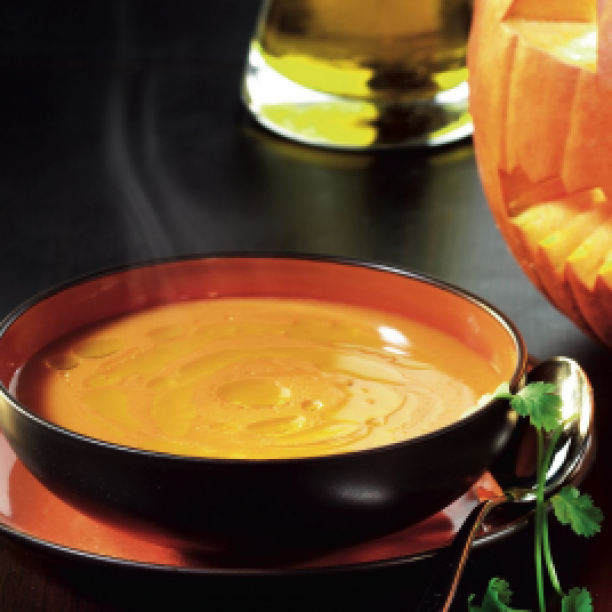 Halloween orange soup