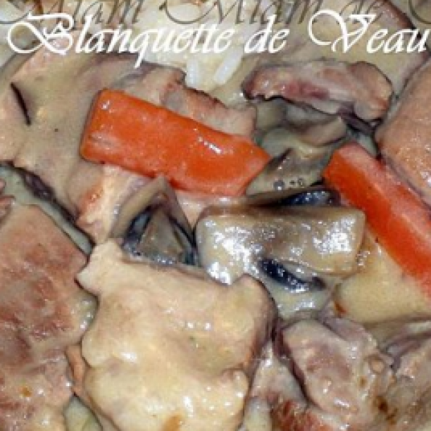 Easy veal blanquette stew