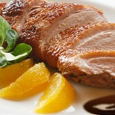 Duck in dark chocolate orange sauce