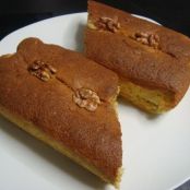 Banana cake with nuts