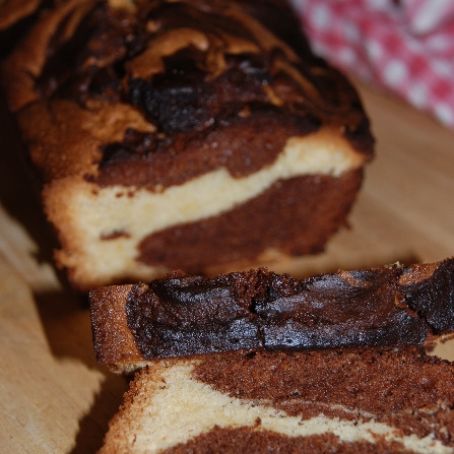 Chocolate orange marble cake