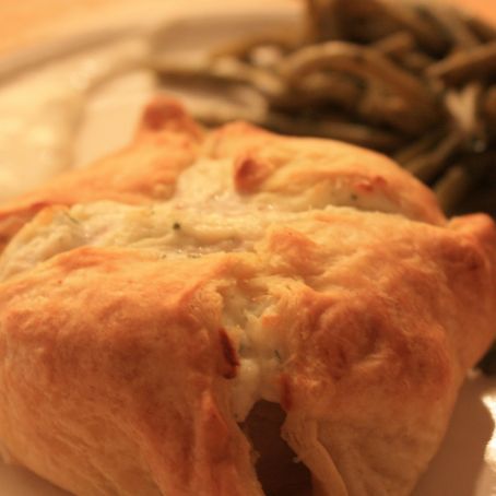 Pork puff pastries with Boursin cheese