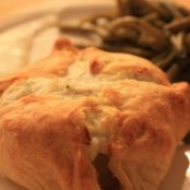 Pork puff pastries with Boursin cheese