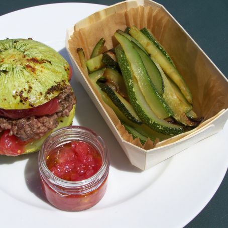 Courgette beef burgers