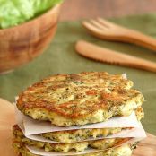 Fried broccoli, ricotta & Saint Marcellin patties