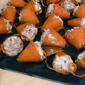Carrot flowers with goat